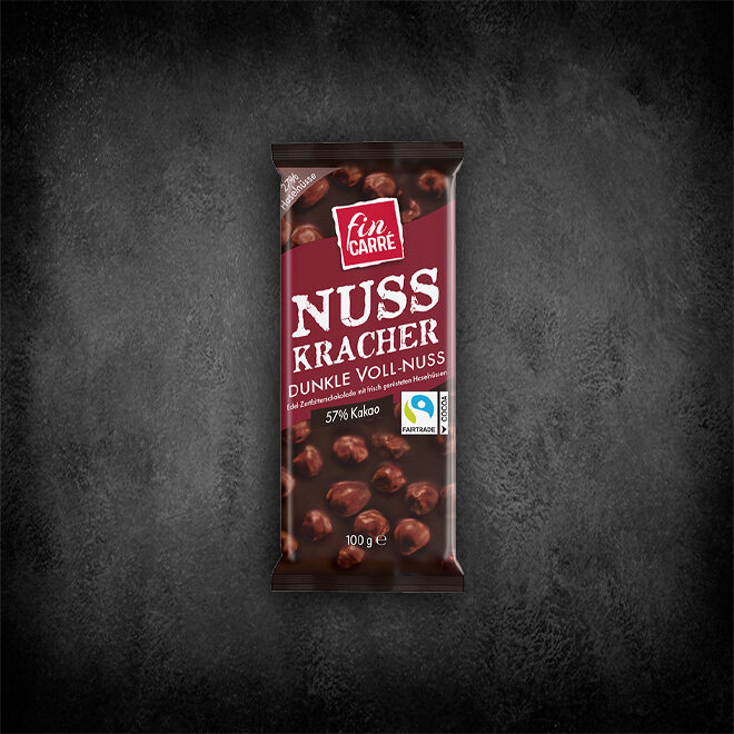 Fin Carre Nuss Kracher Dunkle Voll-Nuss Schokolade