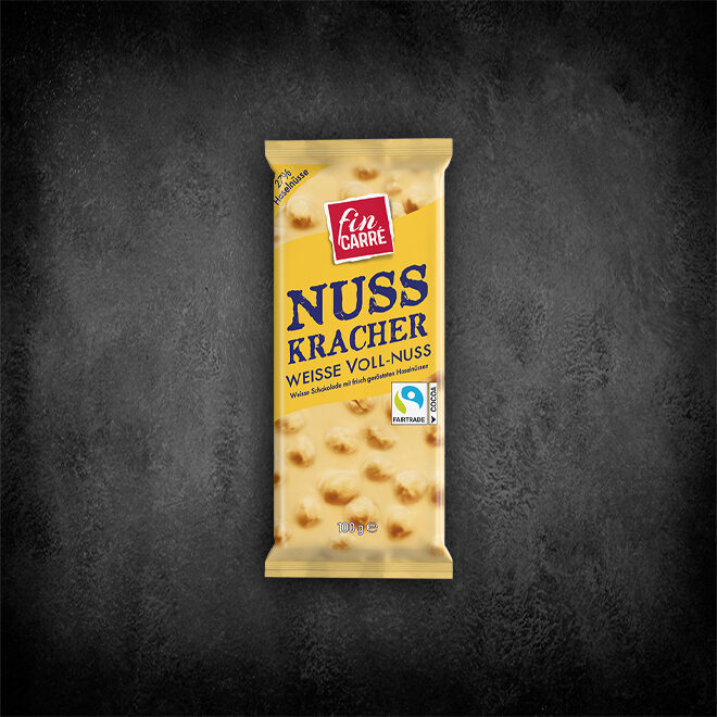 Fin Carre Nuss Kracher Weisse Voll-Nuss Schokolade