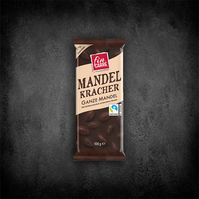 Fin Carre Mandel Kracher Ganze Mandel Edel-Zartbitterschokolade